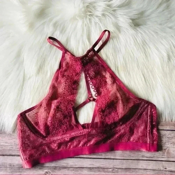 New Victoria Secret Lace Bralette Bra Sz M - Picture 9 of 12